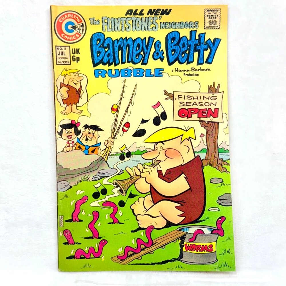 The Flintstones Barney & Betty Rubble Comic Vol. 2 No. 8 July 1974 Charlton Comi